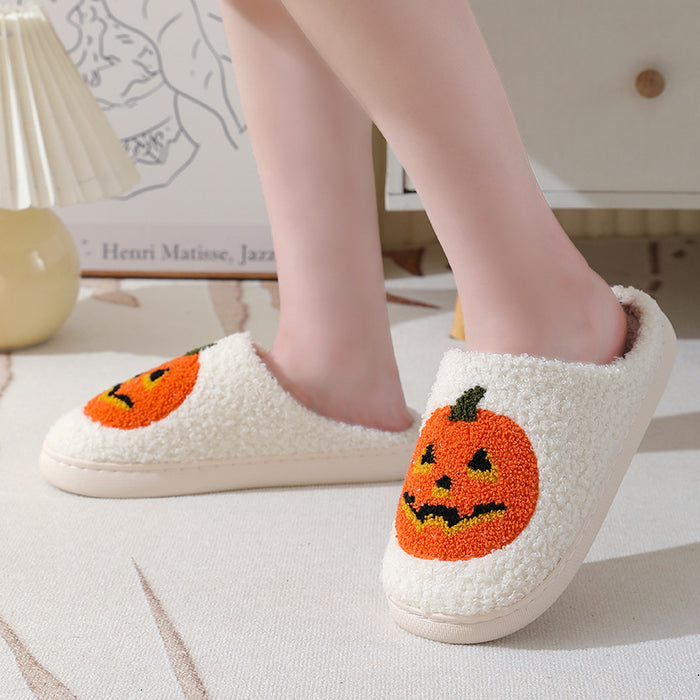 Halloween Pumpkin Cartoon Slippers