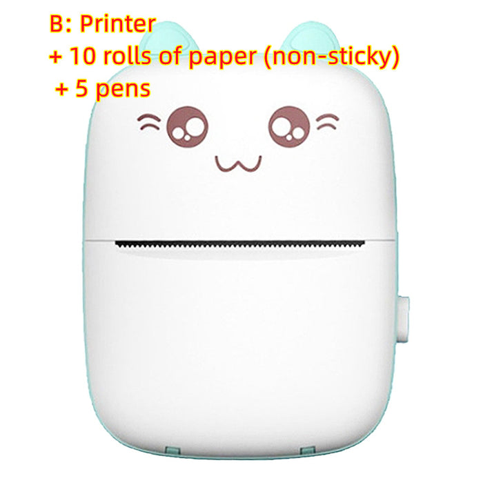 Mini Printer Portable Mini Bluetooth  Pocket Student