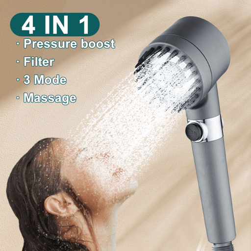 3 Modes Shower Head High Pressure Showerhead Portable